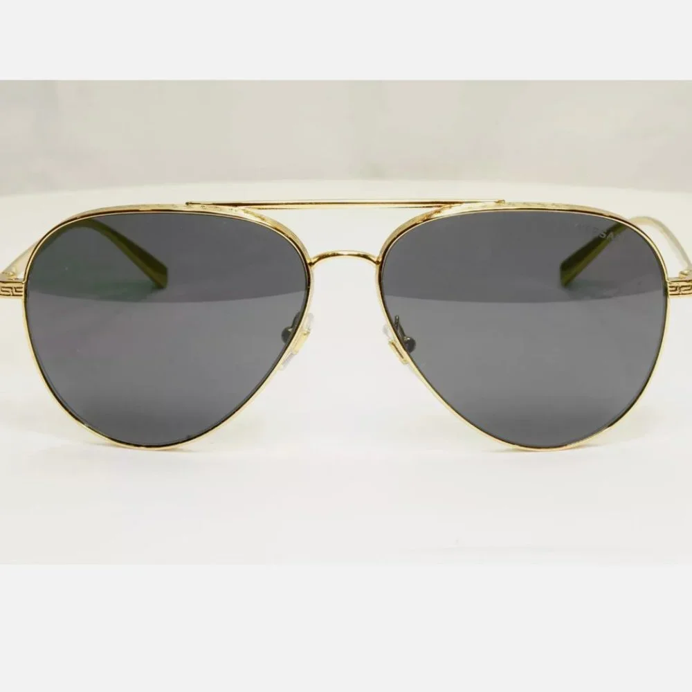 Versace Pilot Metal 59mm Sunglasses New Italy